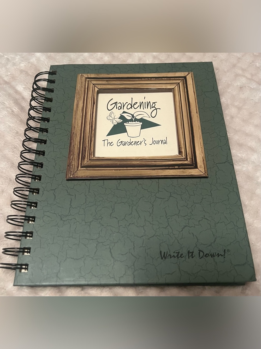 Gardening Journal Spiral Notebook – Garden Planner & Plant Record Book – Unused